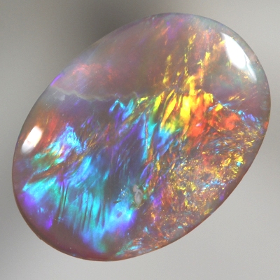 SOLID SEMI BLACK OPAL Flaming with bright and rich colours